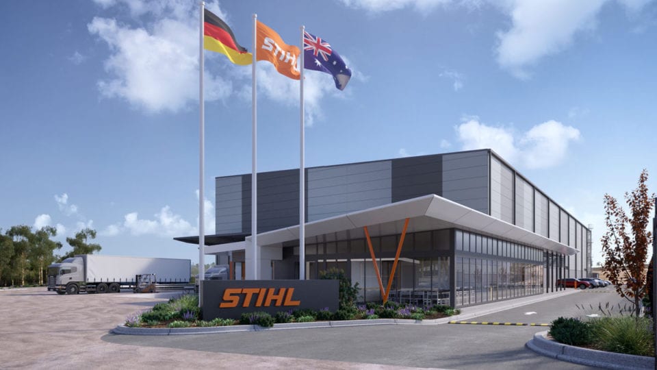 EXPANSION SPACE: An artist's impression of STIHL's new distribution centre that will open next year in the Empire Industrial Estate at Yatala.
